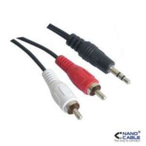 Cable Audio Jack 35 Estereo Mjack 35 M2rca 3mts Nanocable 10240303