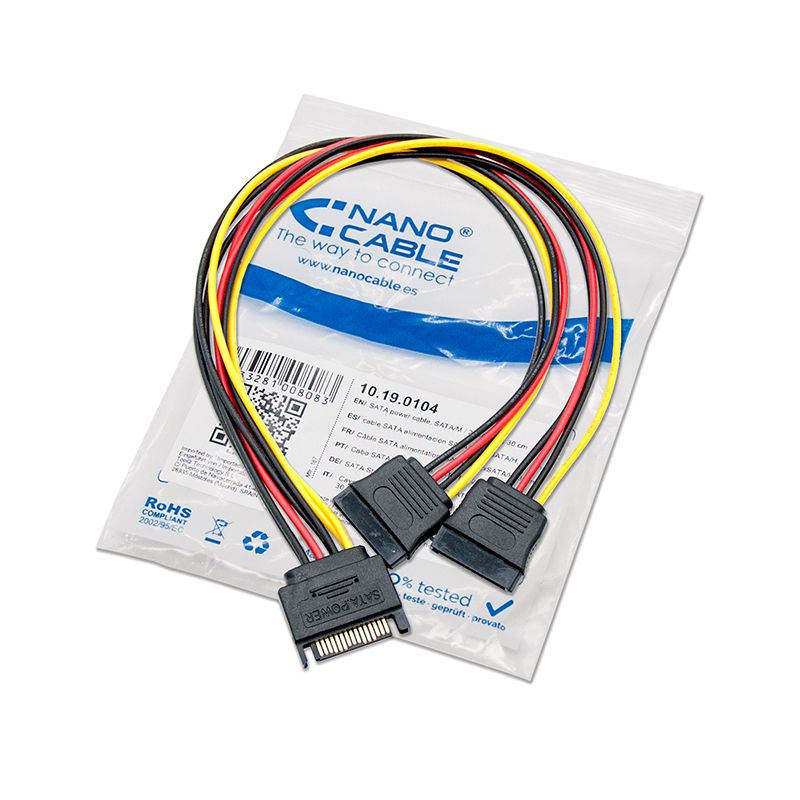 Nanocable Cable Sata Alimentacion Sata 0 3m