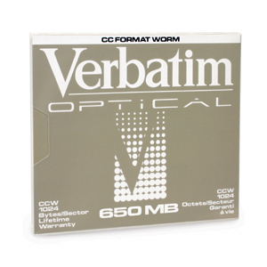 Verbatim 650mb Write-once Mo Disk  1x 