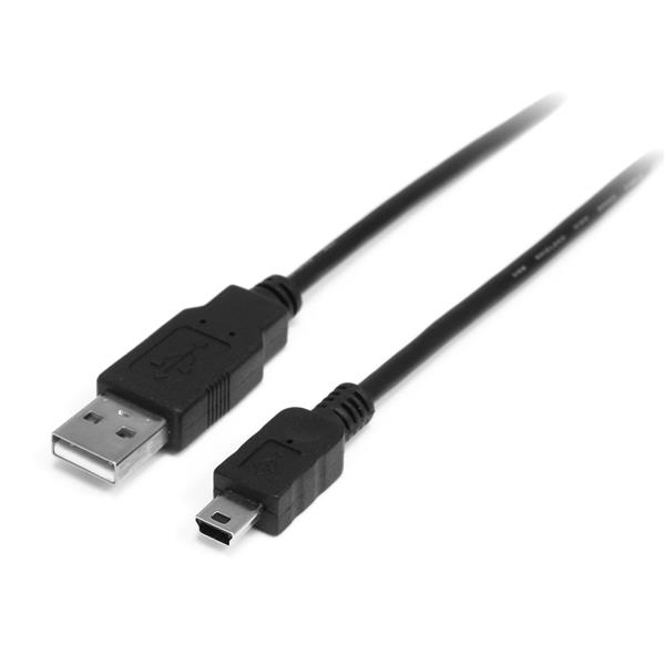 StarTechcom Cable USB de 1m para Camara  1x USB A Macho  1x Mini USB B Macho  Adaptador Negro