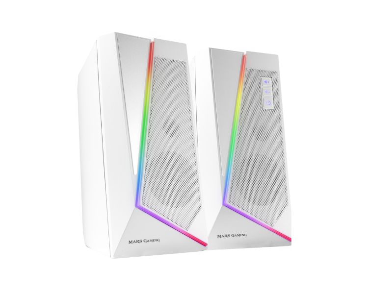 Altavoces Gaming Ms7 50 Usb Rgb Blanco Mars Gaming