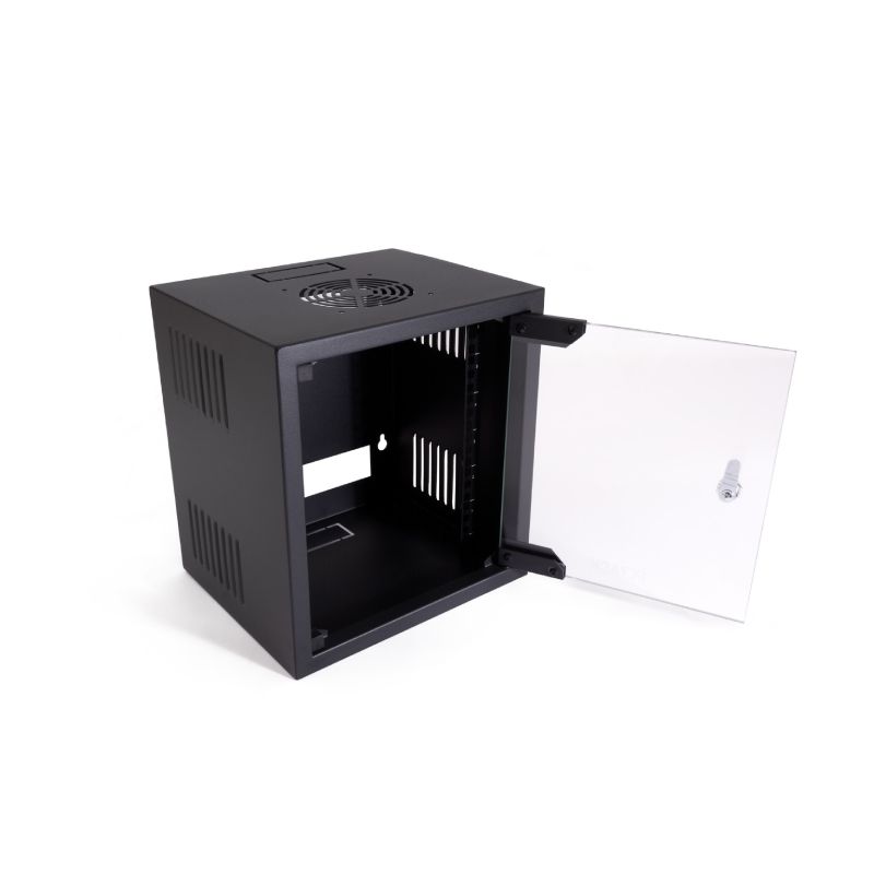 Armario Mural Rack 10 6u 310x260x340 Puerta De Cristal Pc Rack