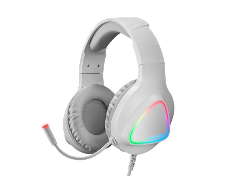 Auricular Gaming Rgb Mh222 Blanco Mars Gaming