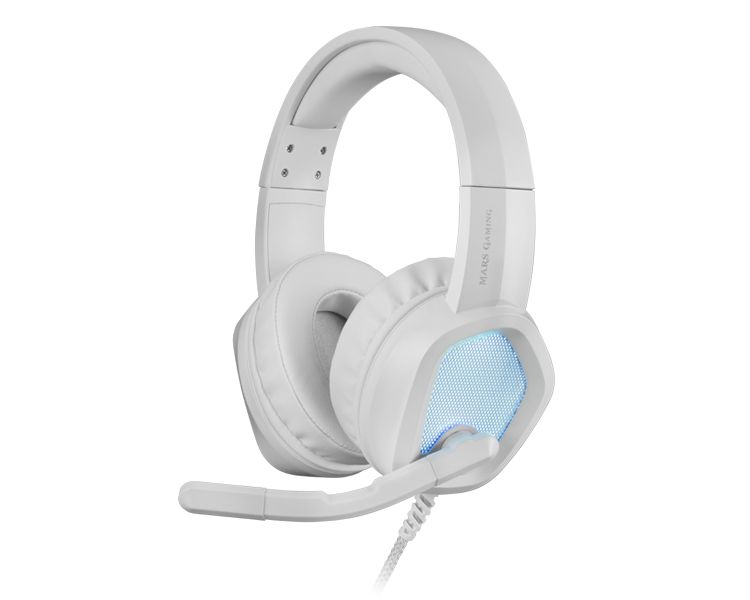 Auricular Gaming Rgb Mh320 Blanco Mars Gaming