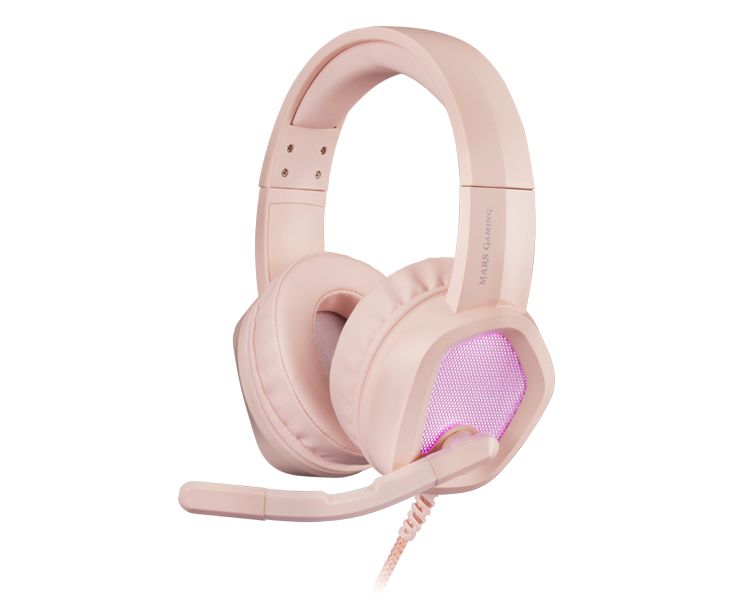 Auricular Gaming Rgb Mh320 Rosa Mars Gaming