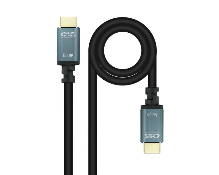 Cable Hdmi V21 Iris 8k Tipo Am Am Negro 10 M Nanocable