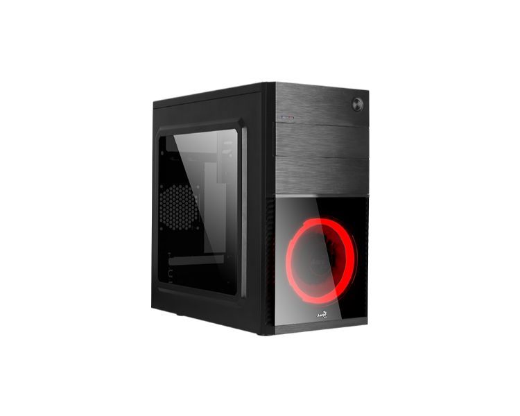 Caja Microatx Cs 105 Rojo Aerocool