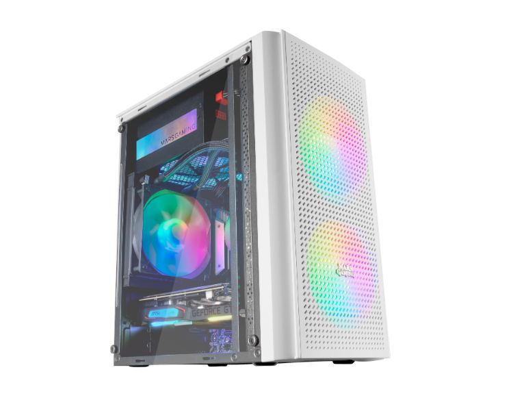 Caja Microatx Mc300 Blanco Mars Gaming