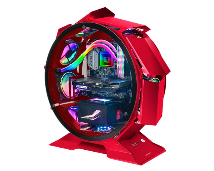 Caja Microatx Mcorb Premium Rgb Rojo Mars Gaming