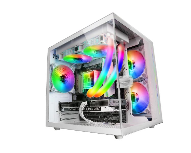 Caja Microatx Mcview Blanco Mars Gaming