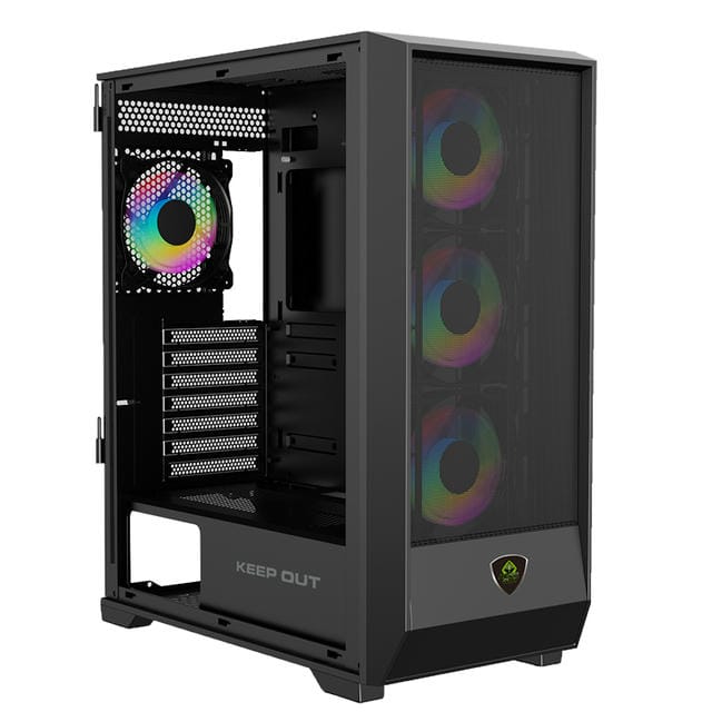 Caja Semitorre Atx Xc 501 Mesh Argb Keepout