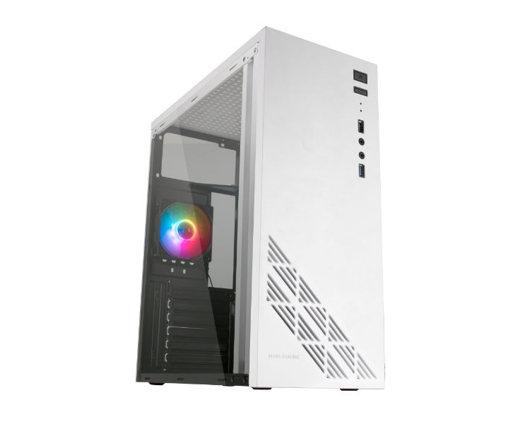 Caja Semitorre Mc100 Blanco Atx Mars Gaming