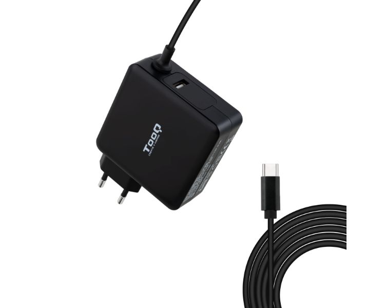 Cargador Automatico Portatil 1xusb C 90w Negro Tooq