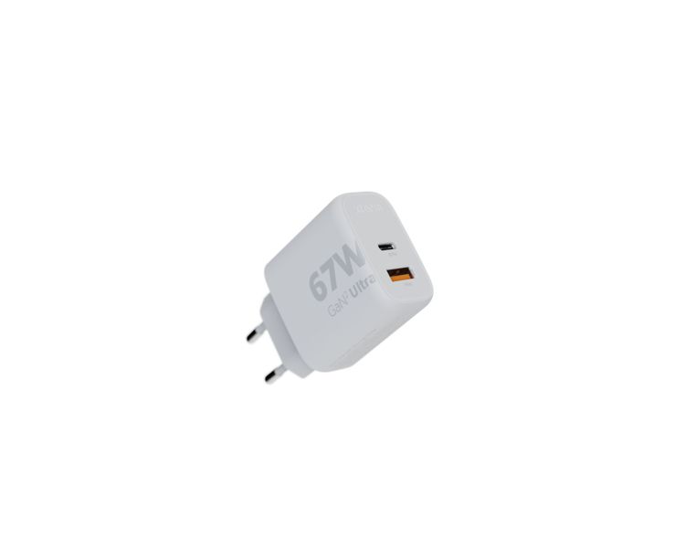 Cargador Usb De Viajeparojo 67w Gan2 Ultra Wall Type Cusb 30 Blanco Xtorm