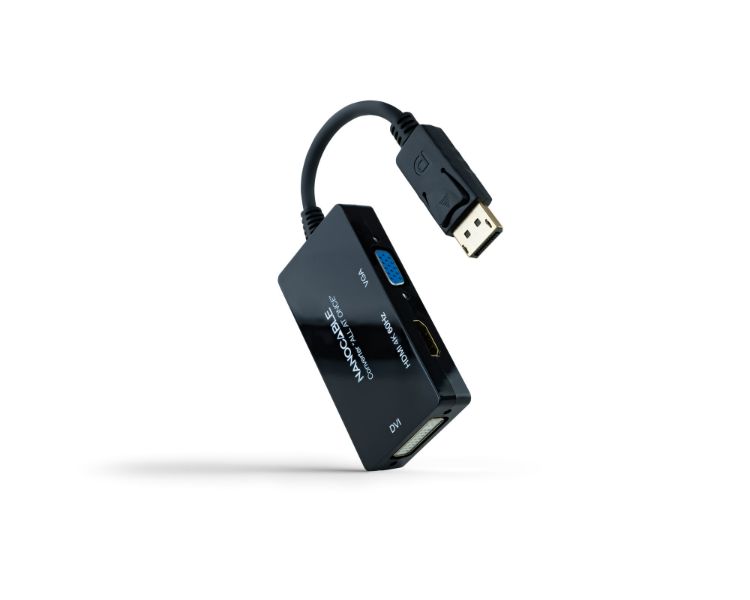 Conversor Displayport A Hdmidvivga 20cm Negro Nanocable