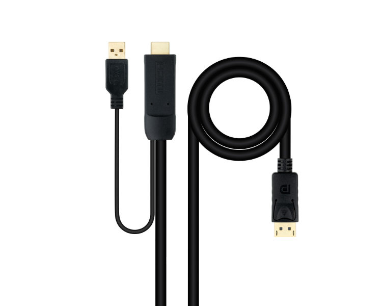 Conversor Displayport V12 A Hdmi 20 18 M Negro Nanocable