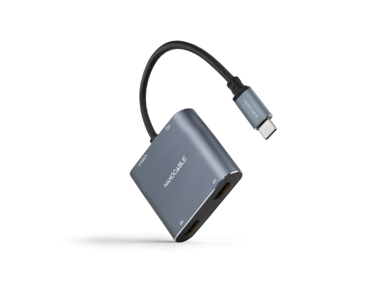 Conversor Usb C A 2xhdmiusb 20pd 15cm Nanocable