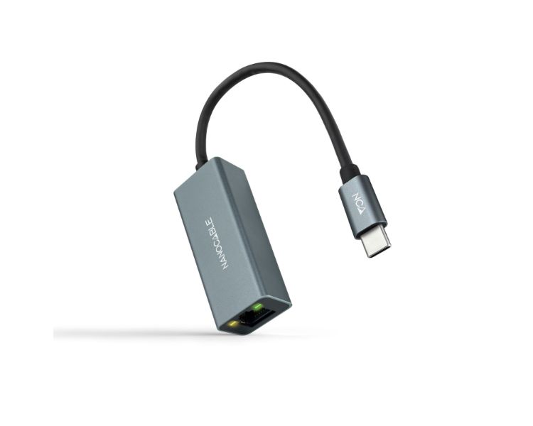 Conversor Usb C A Ethernet Gigabit 101001000 15cm Gris Nanocable