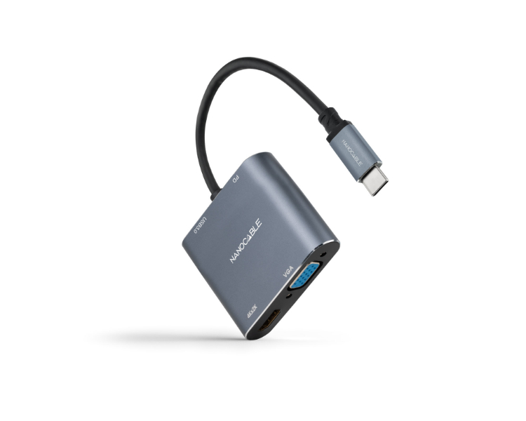 Conversor Usb C A Hdmivgausb 30pd 15cm Nanocable