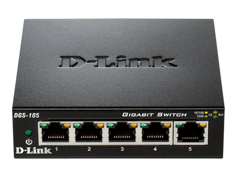 D Link Switch 5 Puertos 101001gbit Metalico Iptv