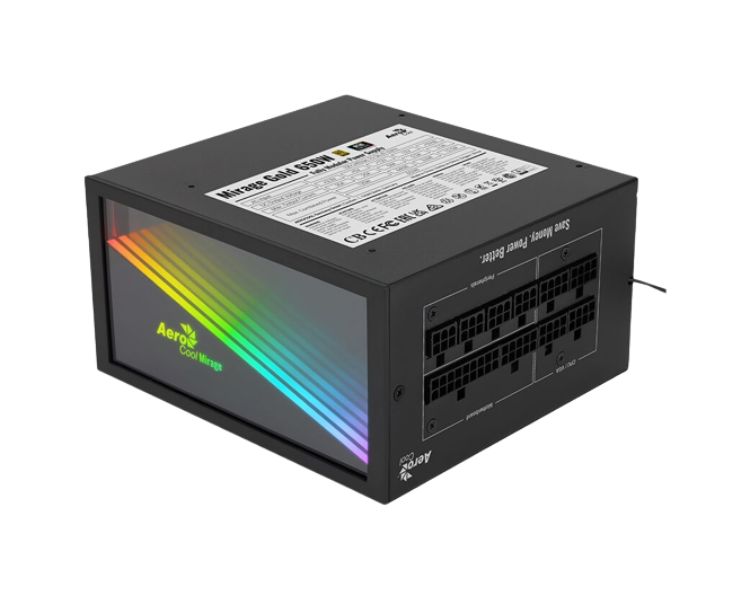 Fuente Alim Rgb Modular Mirage 650w 80 Oro Aerocool