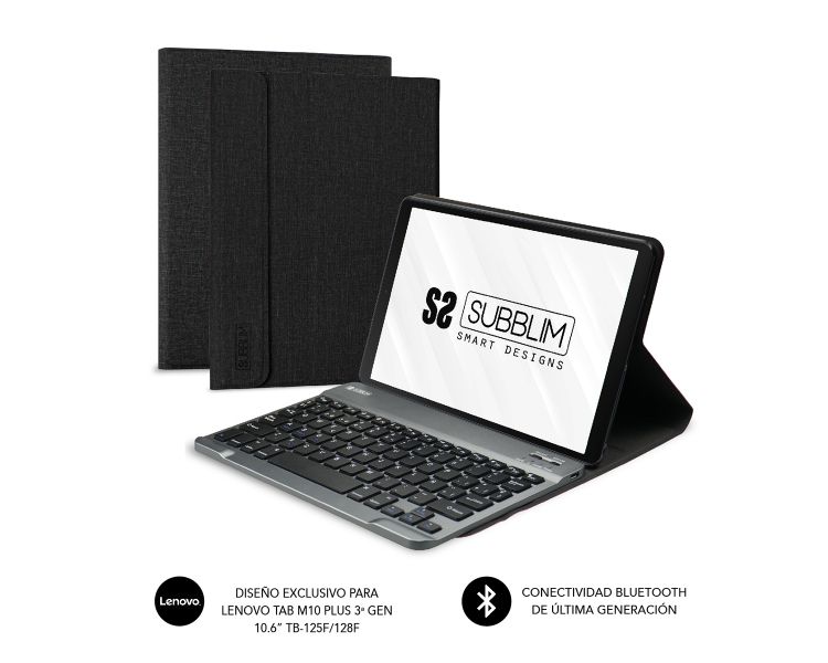 Funda Tablet Lenovo M10 Plus 3a 106 Tb 125f128f 2 Gen Negro Subblim