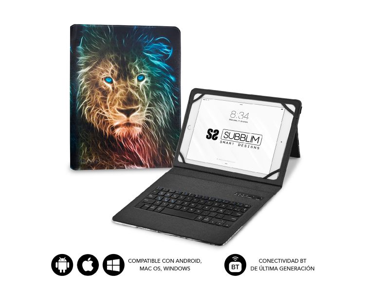 Funda Teclado Tablet Keytab Pro Bt Trendy Leon Subblim