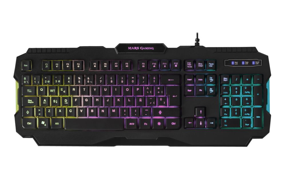 Mars Gaming MRK0 USB QWERTY Ingles Negro teclado