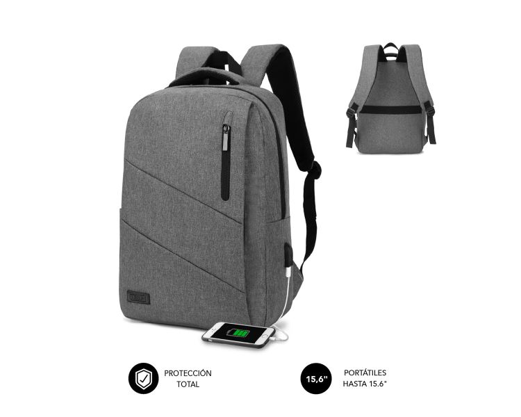 Mochila City Backpack 15 6 Grey Subblim