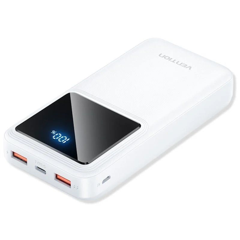 Power Bank 20000mah 225w Blanco Vention