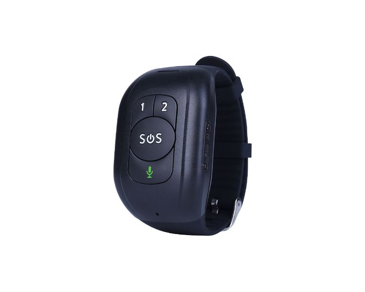 Pulsera Para Ancianos Con Sos 4g Gps Negro Leotec