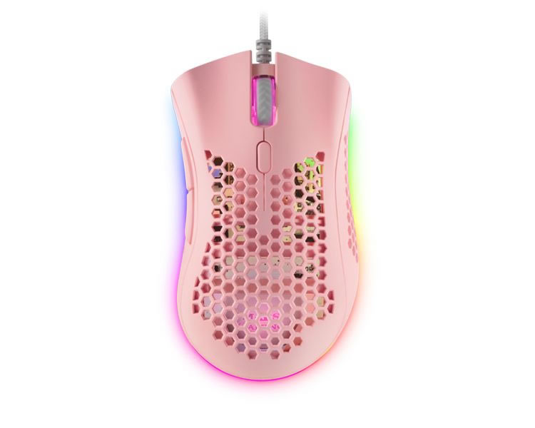 Raton Optico Mmex Rgb Rosa Mars Gaming