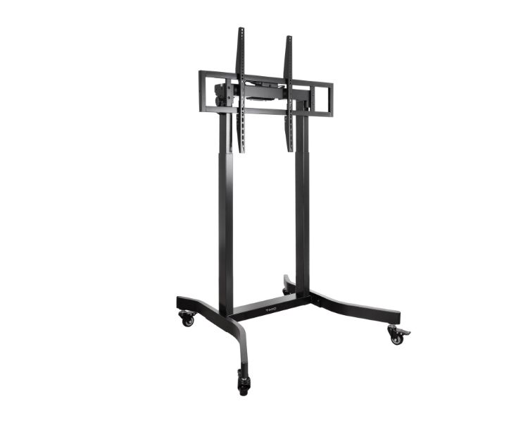 Soporte Suelo Con Ruedas Y Regulacion Electrica Lux 55 100 Negro Tooq