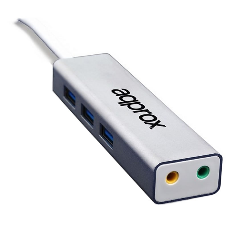 Tarjeta Sonido Usb 5 2 Hub Usb 3 0 Approx