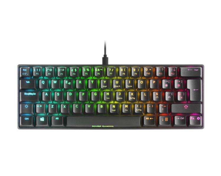 Teclado Mecanico Mkmini Brown Rgb Mars Gaming