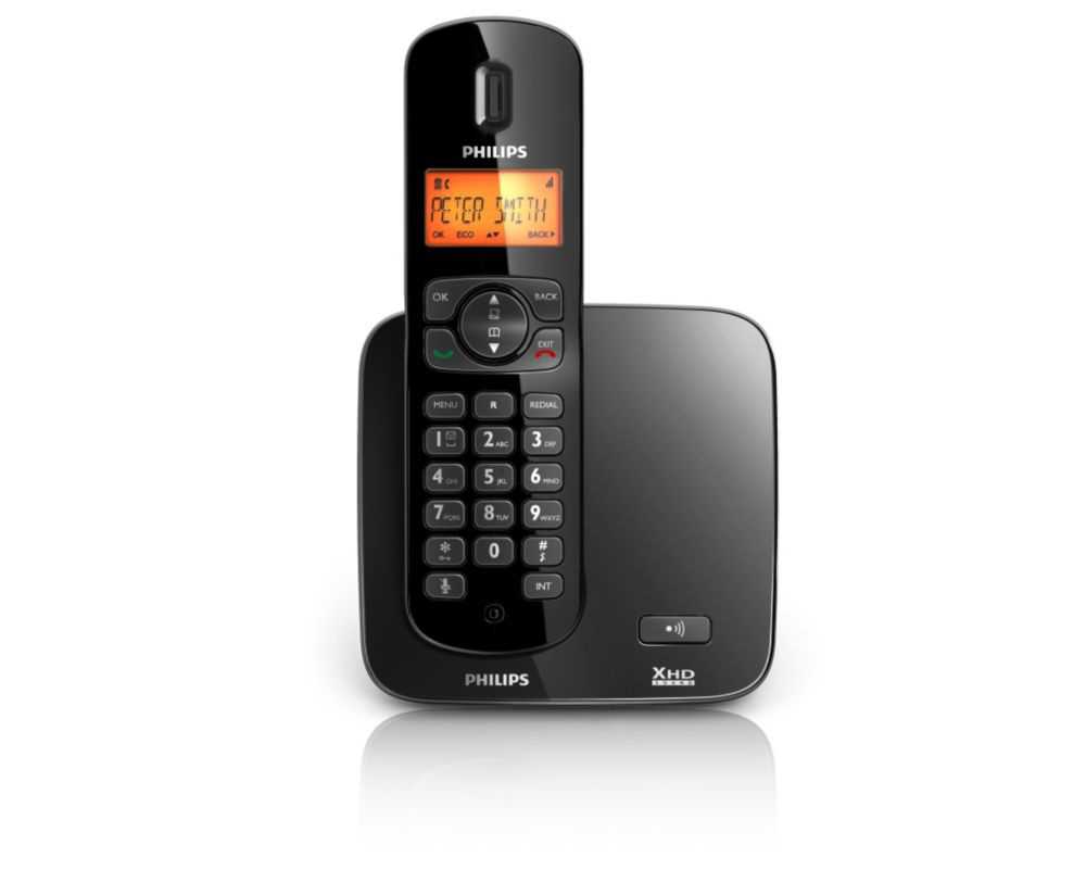 Philips Cd1701b Serie 1000  Negro Telefono Inalambrico