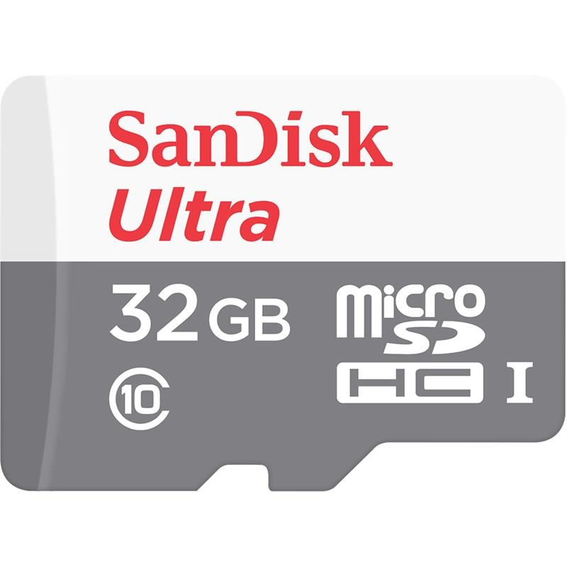 SANDISK 32GB ULTRA MICROSDHC SD ADAPTER 100MBS CLASS 10 UHS I