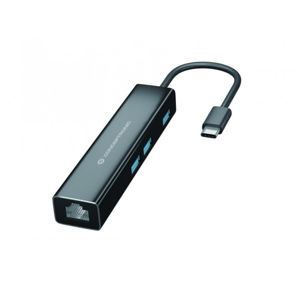 ADAPTADOR CONCEPTRONIC USB C 3X USB 30 Y RED GIGA