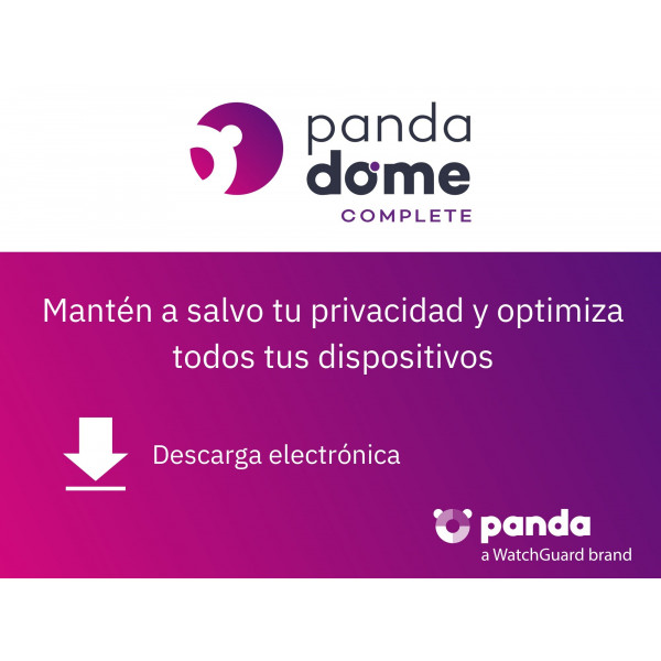 ANTIVIRUS ESD PANDA DOME COMPLETE 5 DISPO 1 ANO LIC ELEC