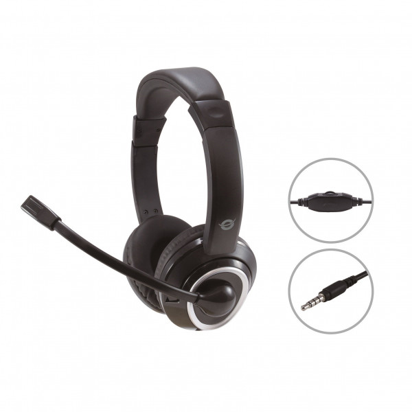 Auricular Mic Conceptronic Polona02ba Jack 35 Adaptado