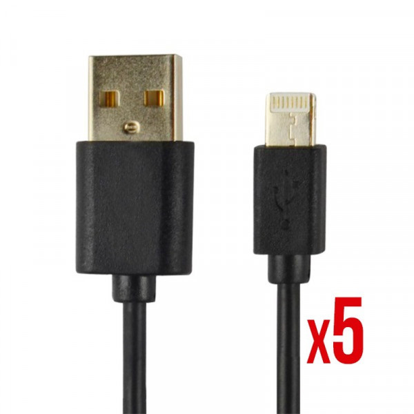 Cable Power2go Conector Lightning A Usb Negro