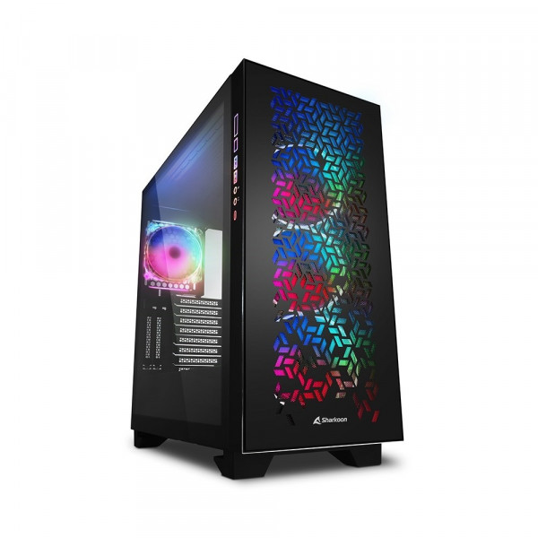 Caja Atx Sharkoon Elite Shark Ca300h Negra