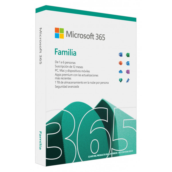 Microsoft Office 365 Family 2021 6pc Caja