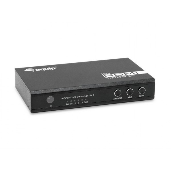 Switch Hdmi Equip 3x1 Con Mando 4k