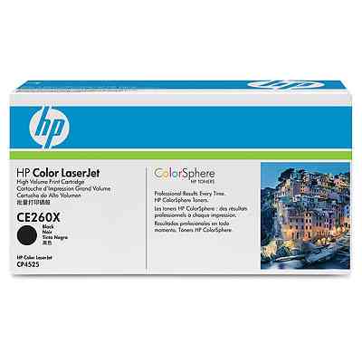 Cartucho De Impresion Negro Hp Color Laserjet Ce260x