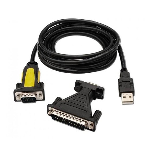 Adaptador Usb A M A Serie Rs232 Aisens 1 8m Negro