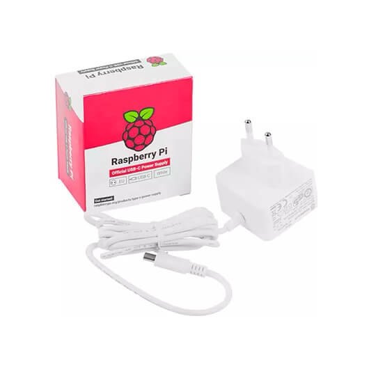 Alimentador Oficial Raspberry Pi 4 B Blanco