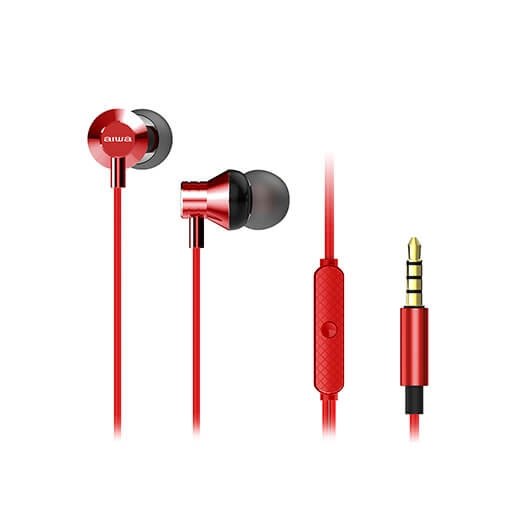 Auriculares Micro Aiwa Estm 50rd Rojo Intrauraljack 35mm