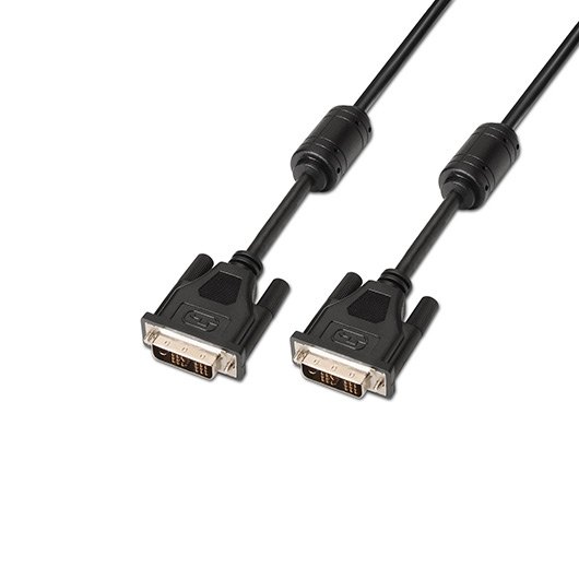 Cable Con Ferrita Dvi D M A Dvi D M Aisens 5m Bk