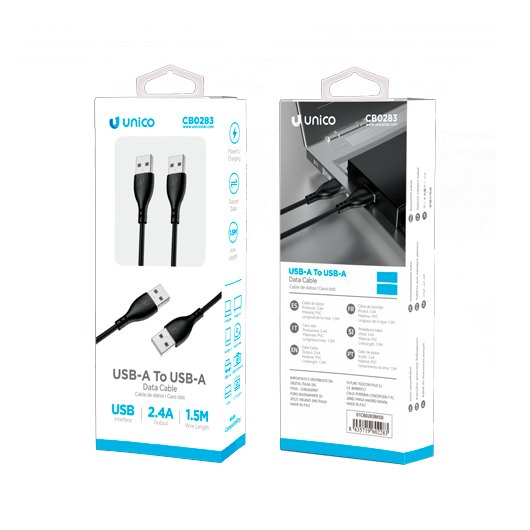 Cable De Datos Unico Usb A Macho A Usb A Macho